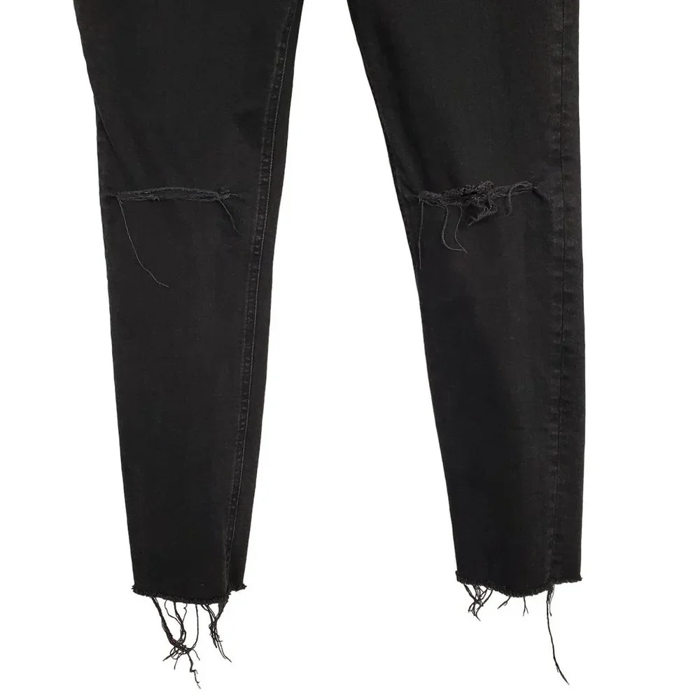 We the Free Size 31 Jeans Anthropologie Button Fly Stretch Skinny Distressed - Picture 4 of 11